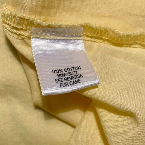 Sonoma 1X Yellow Button Down Shirt GUC Momcore Minimalist - Picture 7 of 7